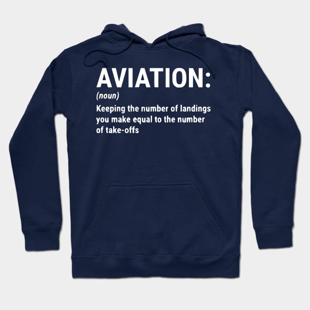 Funny Aviation Definition Pilot Gift T-shirt Hoodie by Humorable